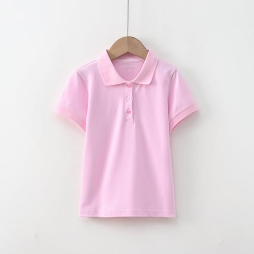 Girls Polo Shirt Short Sleeve Shirt for School Uniform Polo Shirts3