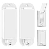 2 Light Switch Guard Cover, Baby Proof Wall Switch Cover Guard for Rocker Light Switch Protects Your Lights or Circuits from Being Accidentally Turned On or Off