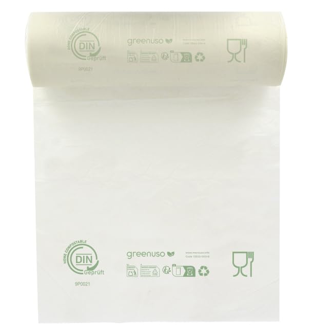500 Bolsas Plástico Biodegradable Sin Asas "Classic" 25x37cm, Compostables, Formato Rollo, Bolsas Mercado, Comercio, Multiuso