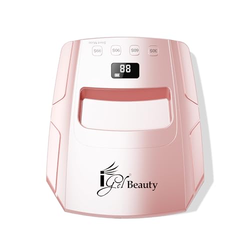 Image of Hybrid - X Nail Lamp - 48W UV /LED Nail Dryer, Wireless Rechargeable, Smart Timer, Removable Tray, Cordless Gel Nail Lamp for Manicure Pedicure