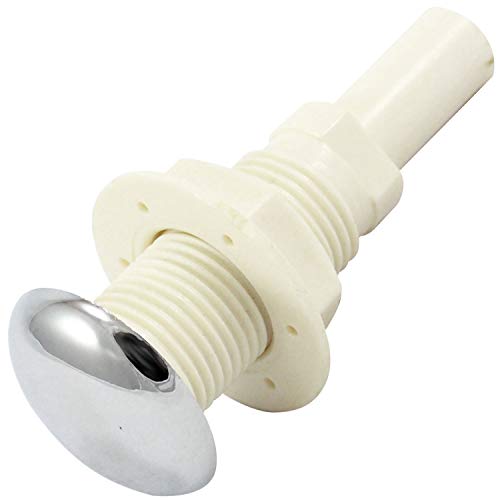 Jet d'air et écrou de fixation pour baignoire Whirlpool – Connecteur 10 mm – dôme chromé
