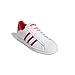 adidas Originals Men's Superstar Sneaker, White/Vivid Red/White, 10