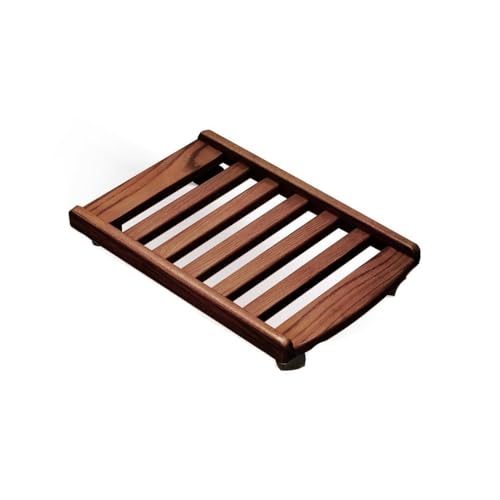 Soporte móvil para torre de computadora con ruedas giratorias, soporte simple para CPU, carrito para PC gaming para oficina en casa bajo escritorio (Nogal) miniatura 1