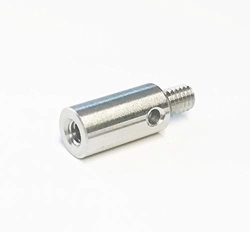 Suxing Thread Adapter 4-48 Outer Thread Shank to M2.5 Inner Thread for Dial Indicator 5mm Diameter 10mm Length