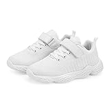 Hetios White Tennis Shoes for Girls Boys Breathable Athletic Tennis Shoes Children (Toddler/Little...