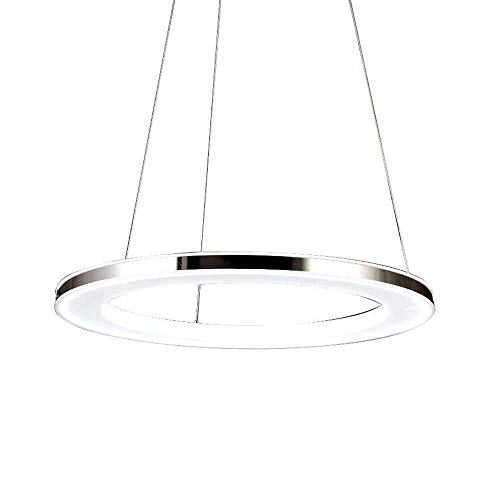 Plafonnier LED acrylique ajustable suspension moderne en acier inoxydable pour salle à manger