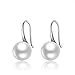 Produktbild Perlenohrringe für Frauen, 925 Sterling silber AAAA gezüchtete Süßwasser Perlen-Ohrringe mit Haken (Sterling Silber,8.5-9.0mm)