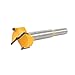LDEXIN 24mm/0.95inch Carbide Tip Hinge Cutting Drilling Round Shank Woodworking Forstner Drill Bits Rotary Boring Hole Saw Yellow