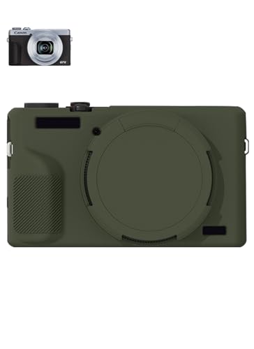 Funda especial para Canon PowerShot G7 X Mark III silicona verde miniatura 1