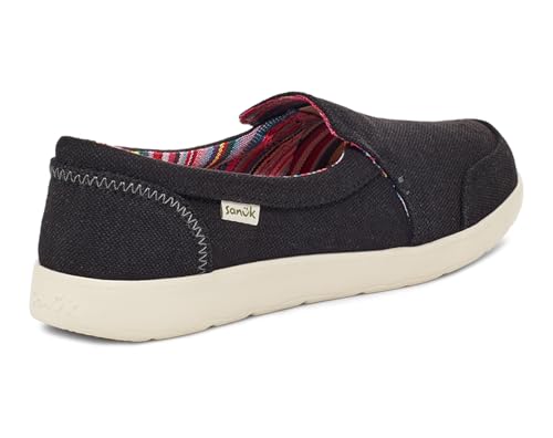 Image of Sanuk Womens Sidewalk Surfer Lite Slip Ons | Womens Shoes | Slip On Shoes for Women | Comfort Foam Footbed