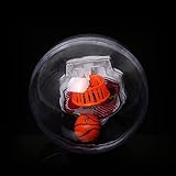  #N/D Sunnyflowk - Mini dispositivo electrónico de mano para disparos de baloncesto reductor de presión para luz de ocio + música + cesta (blanco (redondo))