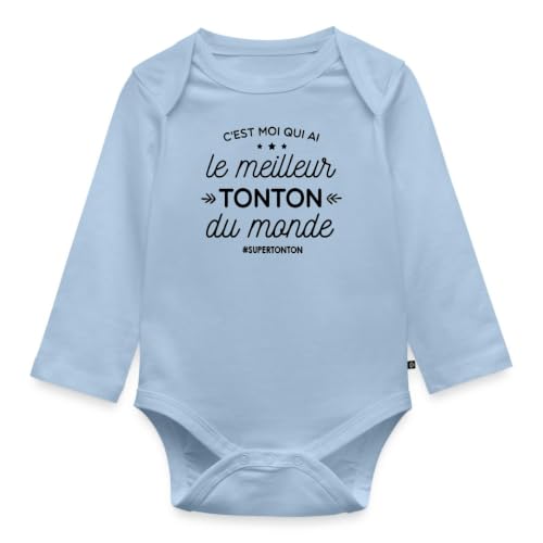 Body bébé bio Tonton du Monde Spreadshirt pour des câlins doux