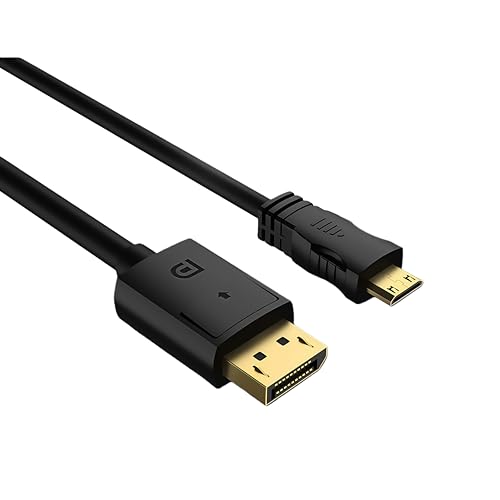 Techrum 4K@60Hz DisplayPort auf Mini HDMI Kabel, DP zu MINI HDMI 1,8m Kabel 3D 1080P 3840x2160 2K@120Hz UHD f&uuml;r Desktop, Laptop, Monitor, AMD, NVIDIA, ARZOPA, Projektor, PC
