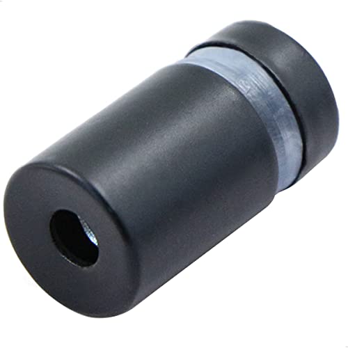 12pcs Werbeschraube Werbung Schraube Glas-Abstandshalter - Schraubabstandshalter, Schilder Abstandshalter, Schilderhalter Abstandschrauben Abstandshalter für Glases, Edelstahl (Mattschwarz 12x20mm)