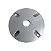 TayMac LV310S One-Hole Round Metal Lampholder Cover, Gray
