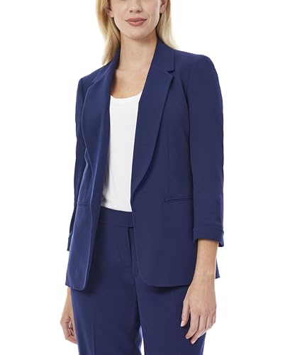 Jones New York Women's Shawl Collar Blazer with 3/4 Cuffed Sleeves