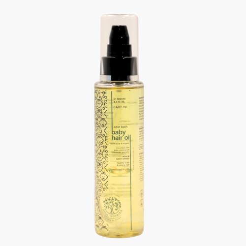 Image of Soul Stories Baby Hair Oil-100ml | Promotes Healthy Hair Growth, Natural Shine & Volume | with Argan, Coconut & Sesame Oils | Lightweight, Non-Greasy & Gentle Formula