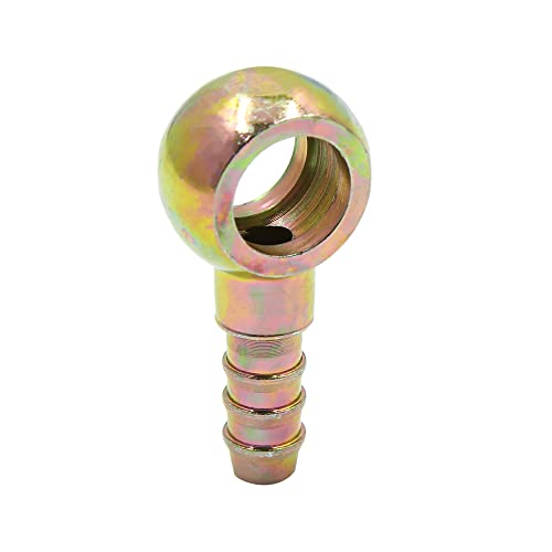 X AUTOHAUX 5/16" 8mm ID Hose Barb 14mm Banjo Fitting Fuel Brake Line Adapter Connector for Motorcycle Car