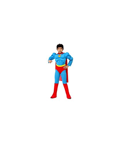 Topwell Super Hero con músculos traje Niño 8 +, Multicolor, 374529 Cover