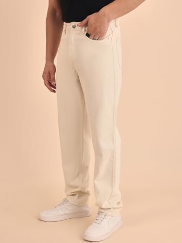 Image of Style Quotient Men Relaxed Fit High Rise Cotton Jeans