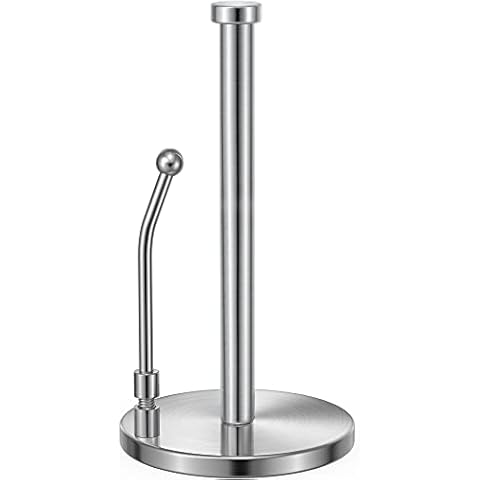 SMARTAKE Paper Towel Holder with Weighted Base Cover