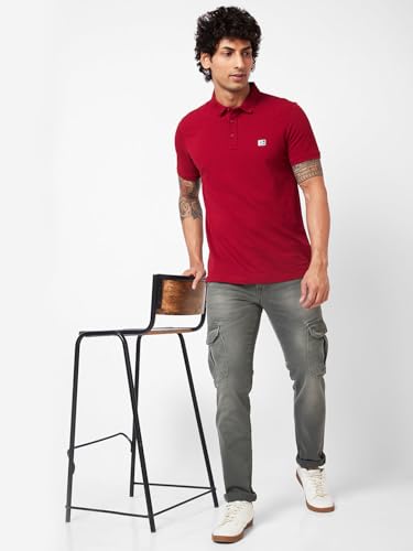 Image of Spykar Men's Kano Slim Fit Mid-Rise Jeans (Ankle Length)