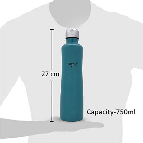 Image of Sizzle Lifestyle Stainless Steel Fridge Water Bottle (1)