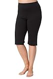 popken kleider etwa knielang Ulla Popken Damen große Größen Damen große Größen bis 68, Leggings, Capri-Hose, einfarbig, pflegeleicht und bequem, 3/4-Länge schwarz 46/48 567565 10-46+