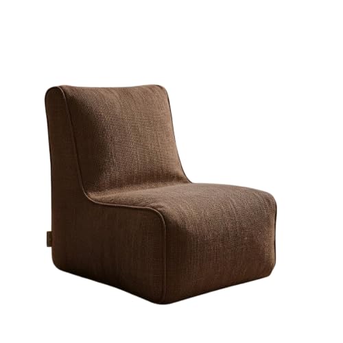 Image of Bean Bag Chair Cover | Size: 0XL | Color: Brown | Without Beans | Premium Leatherette Cover (CMF 1048)