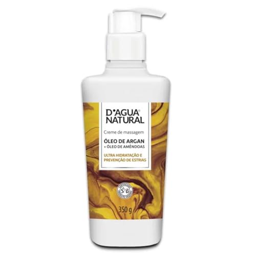 D'AGUA NATURAL Creme De Massagem Óleo De Argan E Amêndoas D'Agua ...