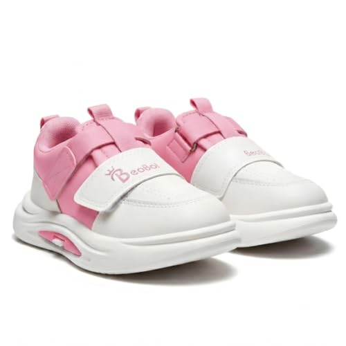 Image of HOOH Kids Fashion Sneakers, Unisex Comfort Shoes with Velcro Strap for Baby Boys and Girls for Age 18 Months to 7 Years