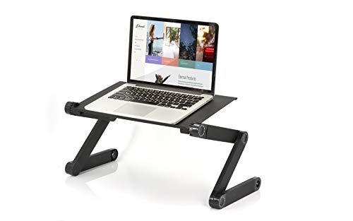 Eternal Living Portable Adjustable Laptop Desk Stand Table Vented | Light Weight Ergonomic Bed Tray Tablet Lap Desk | Stand Up Raise Desk