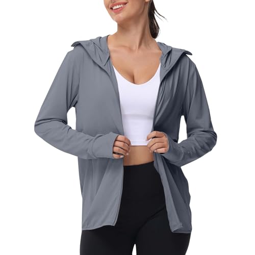 Sudadera con capucha ligera contra quemaduras solares y sudor en deporte 1