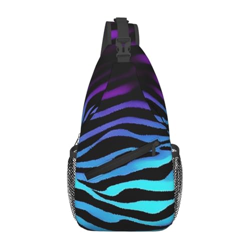 Mochila cruzada con estampado camuflaje cebra para viaje miniatura 1