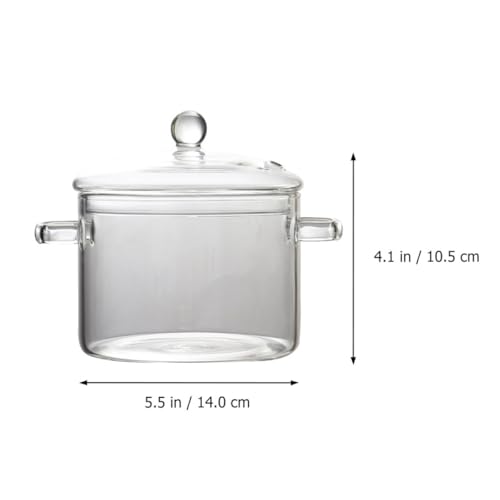 Soupière en verre résistant micro-ondes 1350 ml pour conserver et réchauffer - 3
