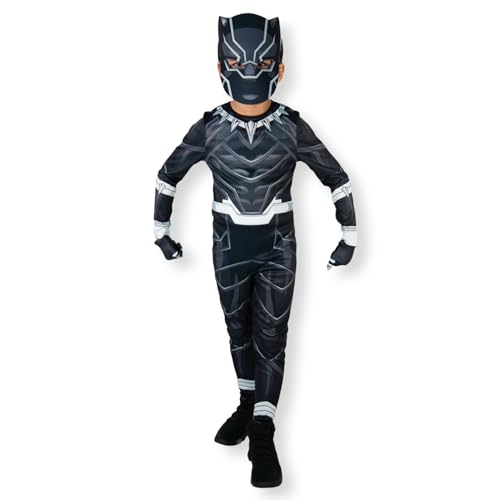 Party Centre Marvel Avengers Black Panther Classic Costume, 5-6 years