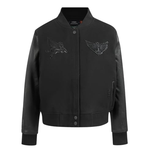 Image of Pro Standard Womens WNBA Classic Triple Black Varsity Jacket