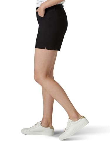 Lee Women's Legendary 5" Chino Short, Black, 8 - image 2