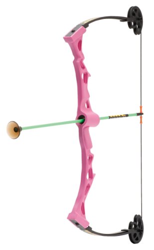 NXT Generation Rapid Riser Pink Compound Bow Kit with Three Safe Foam Suction Cup Arrows - For Lefties and Righties