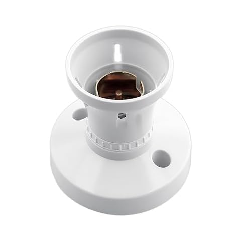 Bayonet Batten White Ceiling Lamp Holder Cover