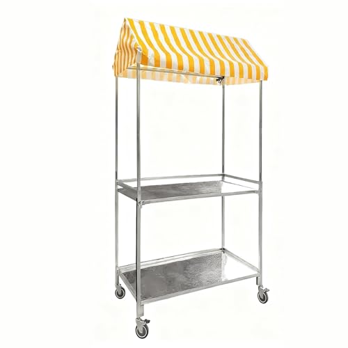 Carrito portátil para vendedores de alimentos al aire libre para mercados callejeros y eventos, fácil transporte y configuración rápida, perfecto para camiones de comida y catering