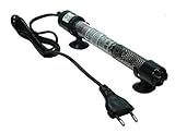 Leistung: 300 Watt. Temperatur einstellbar von 20 – 34°C. Regelgenauigkeit: +/- 0,5°C. Aquarienkapazität (ΔT 5-10°C): 300-500l. Lange: 350mm, Durchmesser 25 mm. Kabellänge 140 cm.