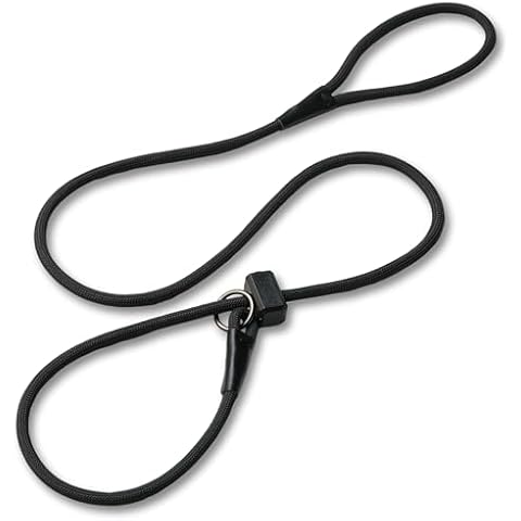 Fenrir Slip Leash 1.4m Professional Dog Training Lead to Stop Pulling, Perfect for Walks, Easy to Use, Spring Loaded Stopper, Light Weight and Durable Cover
