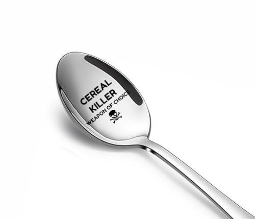 Classic Craft Creations | Cereal Killer Weapon of Choice Spoon | Novelty Spoon Gifts for Men Women | Long Distance/Wedding Gift Ideas | Thanksgiving Gift