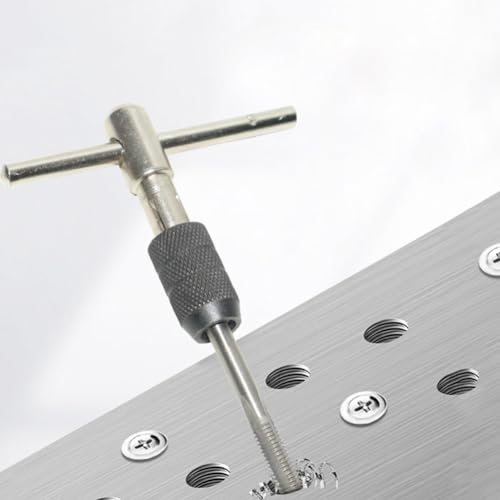 Gewindebohrer Set, Gewindebohrer Satz, Tap Wrench Set, Gewindeschneider Halterschlüssel, Geeignet für Elektromechaniker, Ingenieure, Elektriker für Den Einsatz in Begrenzten Räumen