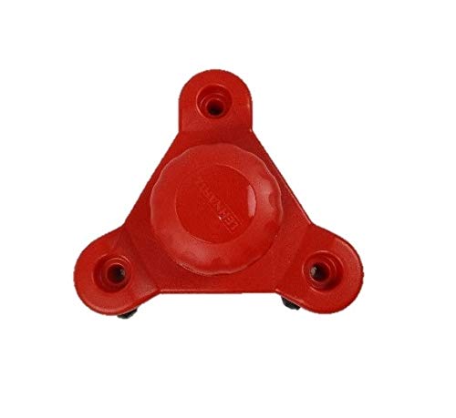 DOCTOR-SAN Tapetenperforator Tapetenroller Tapetentiger Nagelwalze 3 Rollen Kunststoff rot