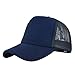 Bonnet Satin Cheveux Nuit Enfant Hommes et Femmes éponge Couleur Assortie Simple décontracté Casquette à visière Vacances Sport Casquette de Baseball Bob Homme Blanc (Navy, One Size)