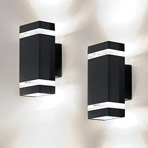 La Mejor review de Lámparas LED exteriores impermeables los más recomendados. 37 HORKEY Aplique de Pared Exterior 5W 6500k LED Lampara de Pared, Luz de Arriba y Abajo, Cuerpo en Aluminio Lámparas Pared Vintage Iluminación De Porche IP65 Impermeables Lampara...