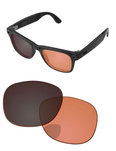 Image of Replacement Lenses for Ray-Ban Meta Wayfarer RW4008 & RW4012 53mm AI Glasses - Photochromic, Anti Blue Light Lens