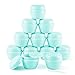 Longway 1.7 Oz (50ML) Plastic Jars with Lids and Inner Liners | Empty Lotion Containers/Travel Cream Containers - for Sugar Scrub, Cosmetic Jars & BPA Free (Pack of 12, Green)